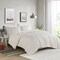 Ivory Sherpa Faux Fur Reversible Comforter Set Full Queen 3 Piece